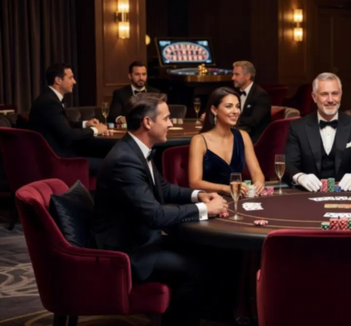 Vállalati pókerasztal, kollégák barátságos versenyben