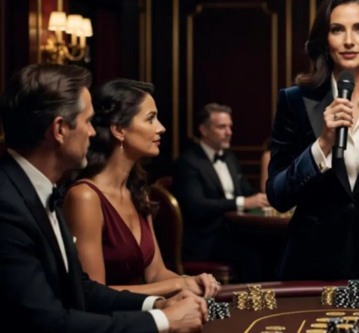 LOTTOBESTNZ házigazda üdvözli a vendégeket egy kaszinóhangulatú esten