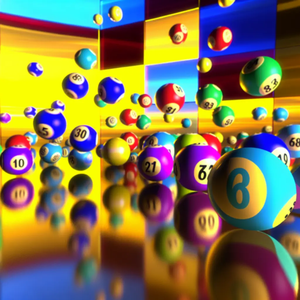 Vibrant lotto balls representing the excitement of the draw