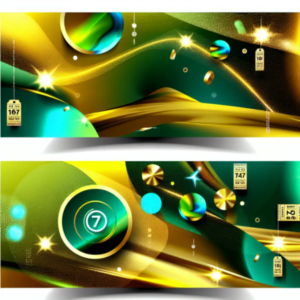 Vibrant promotional banner with LottoBestNZ brand colours