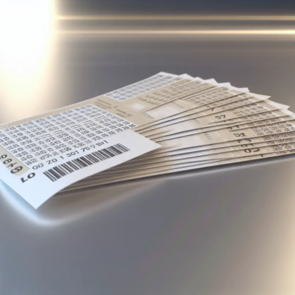 A stack of lotto tickets illustrating quick and easy play