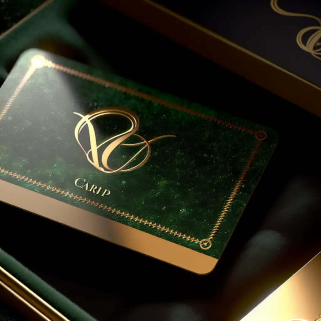 Gold and emerald VIP card representing LottoBestNZ rewards